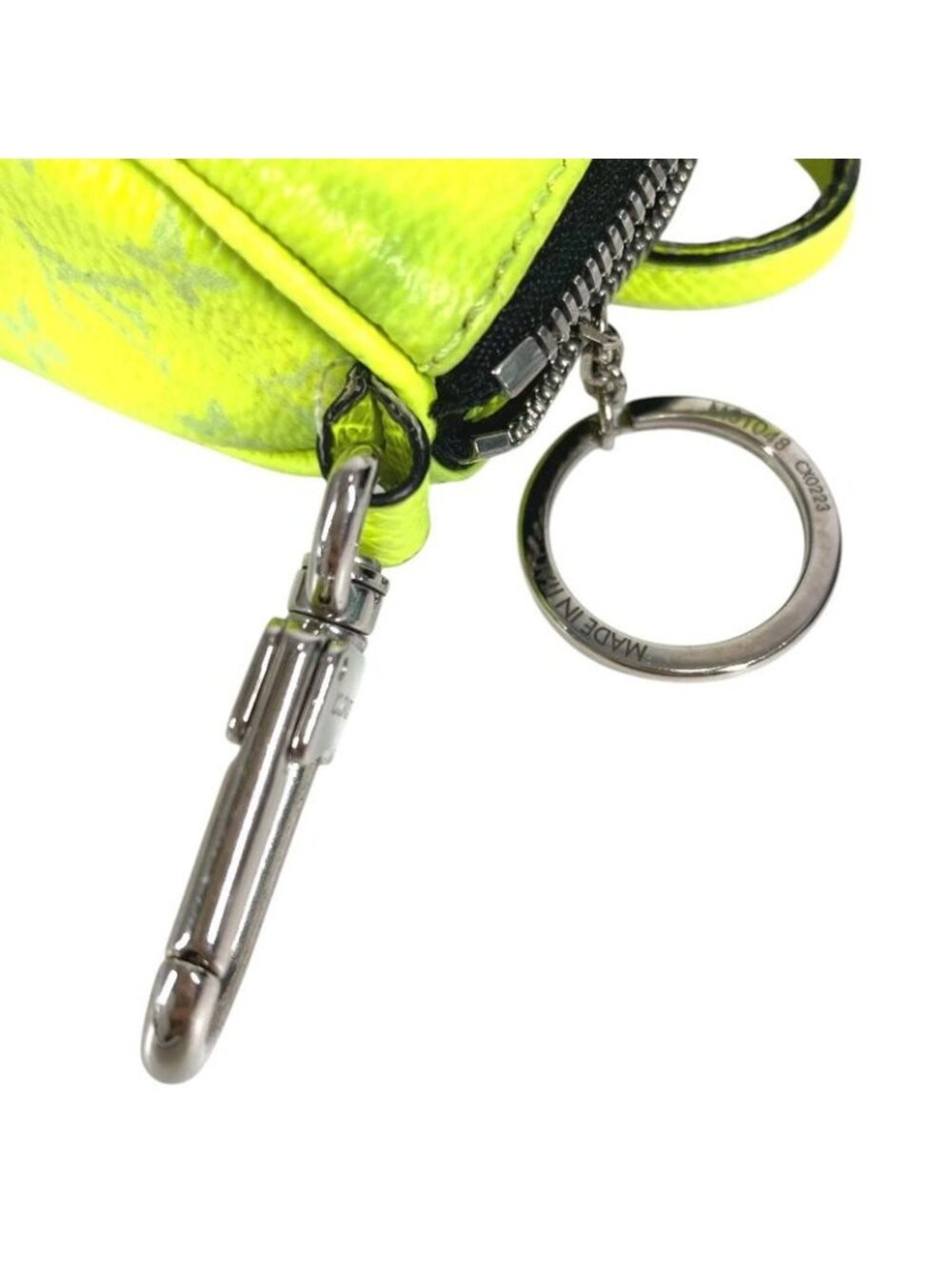 Louis Vuitton Key Holder Porte Cles Mini Keepall Taiga Leather Yellow - Picture 9 of 9